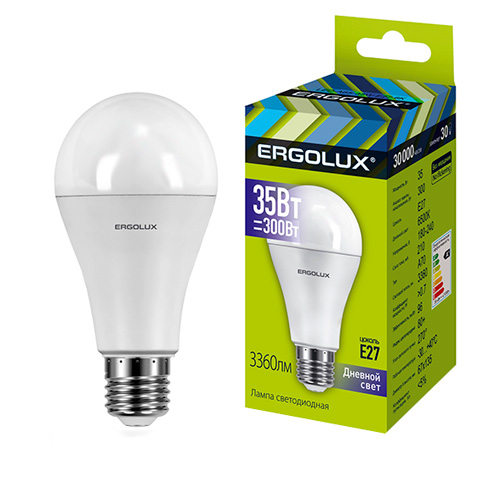 Лампа светодиодная Ergolux LED ЛОН 35Вт Е27 6500К А70