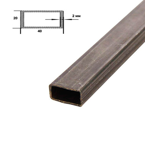 Труба профильная 40х20х1,5х6 м