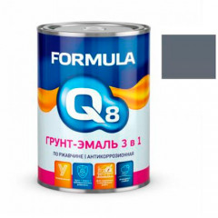 Грунт-эмаль по ржавчине серая 0.9 КГ FORMULA Q8