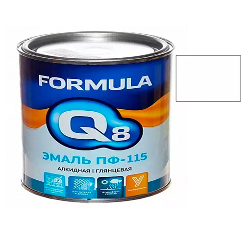 Эмаль ПФ-115 "FORMULA Q8" белая 1.9кг