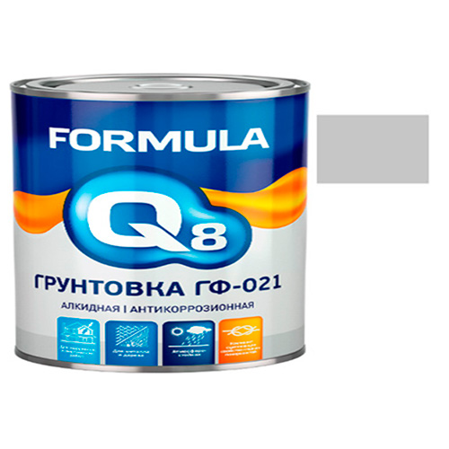 Грунтовка ГФ-021 "FORMULA Q8" серая 1.9 кг