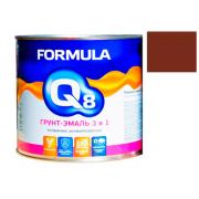 Грунт-эмаль по ржавчине коричневая 1.9 кг FORMULA Q8