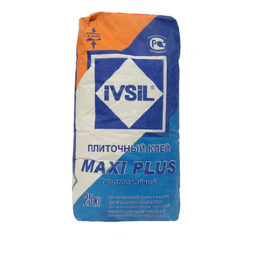 Клей д\плитки "IVSIL MAXI PLUS" 25кг